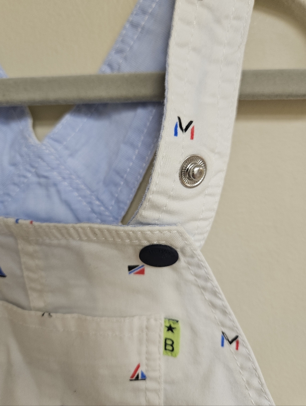 Mayoral Baby Boy Sail Boat White Shortalls 18 Months - Picture 4 of 7